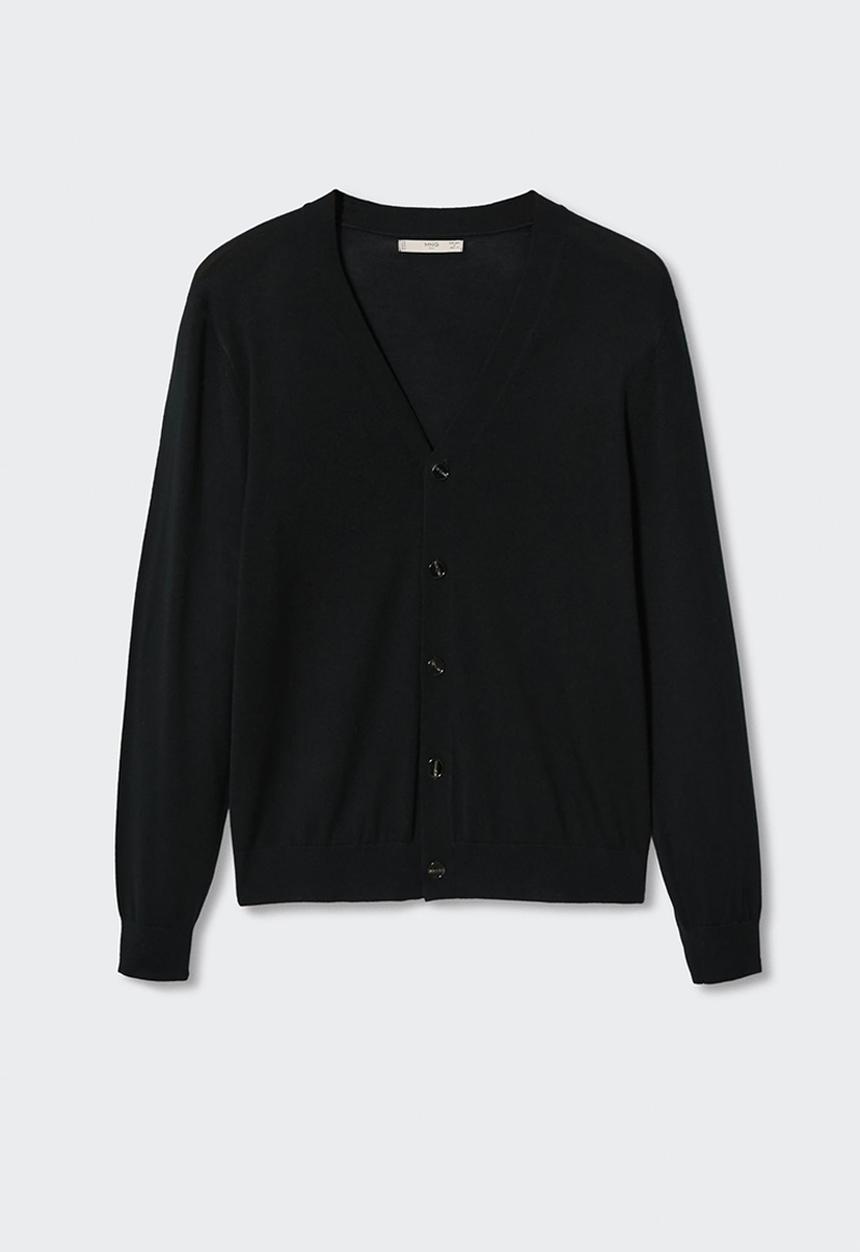 MANGO - Cardigan willyc - black