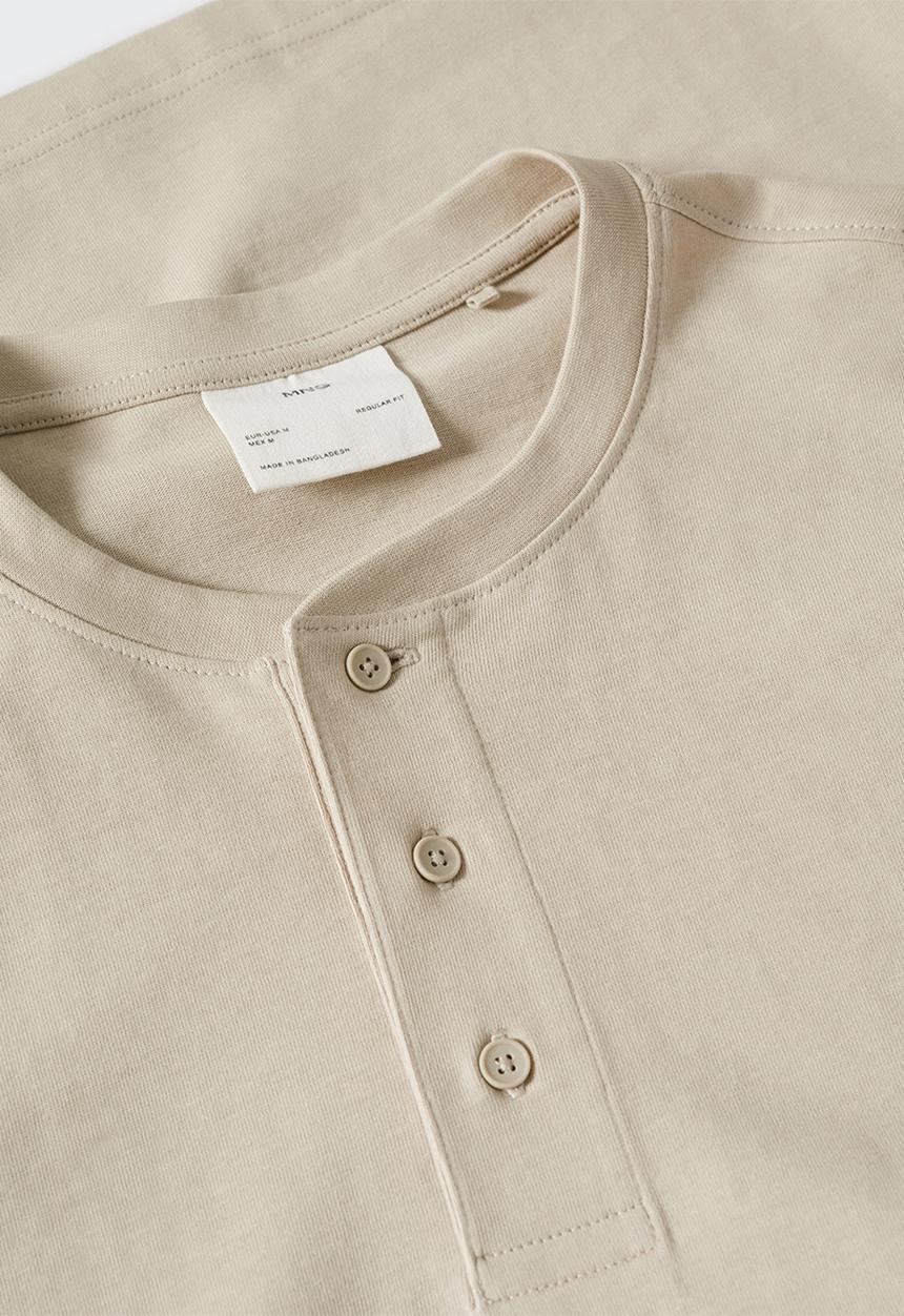 MANGO - T-shirt oliver - beige