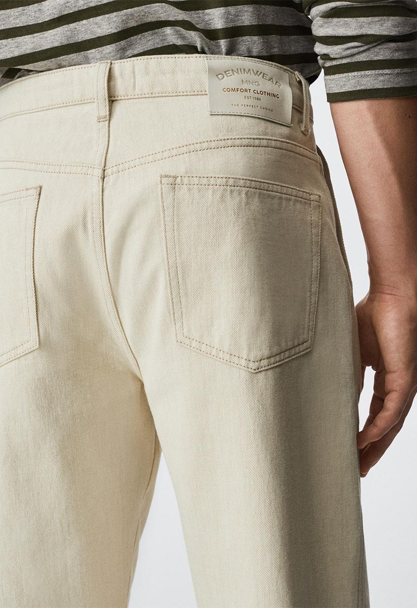 MANGO - Jeans relaxed  jules - beige