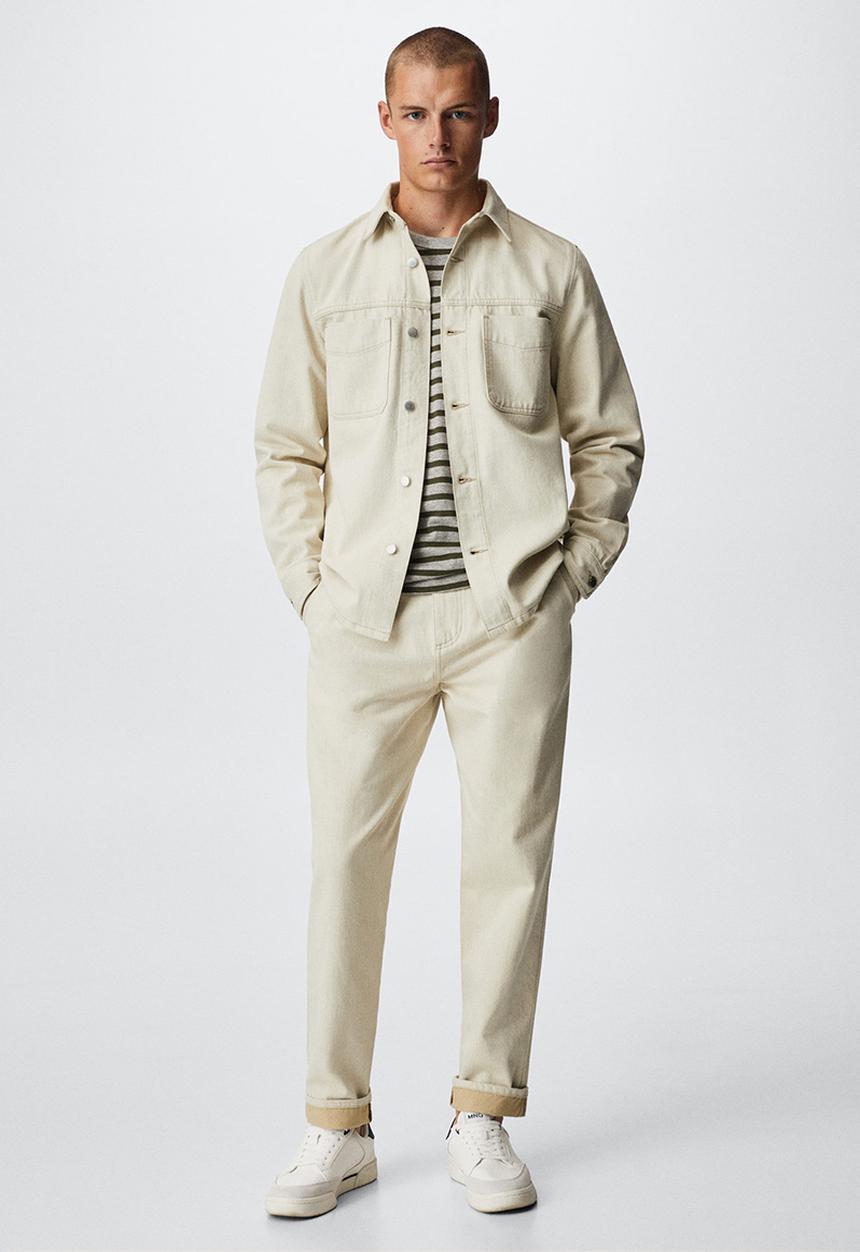 MANGO - Jeans relaxed  jules - beige