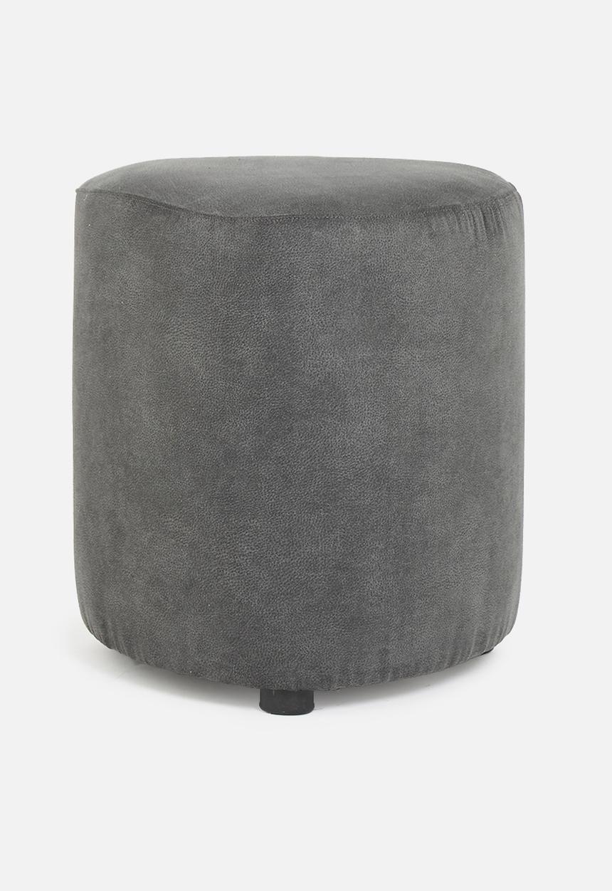 Sixth Floor - Alder small ottoman - charcoal