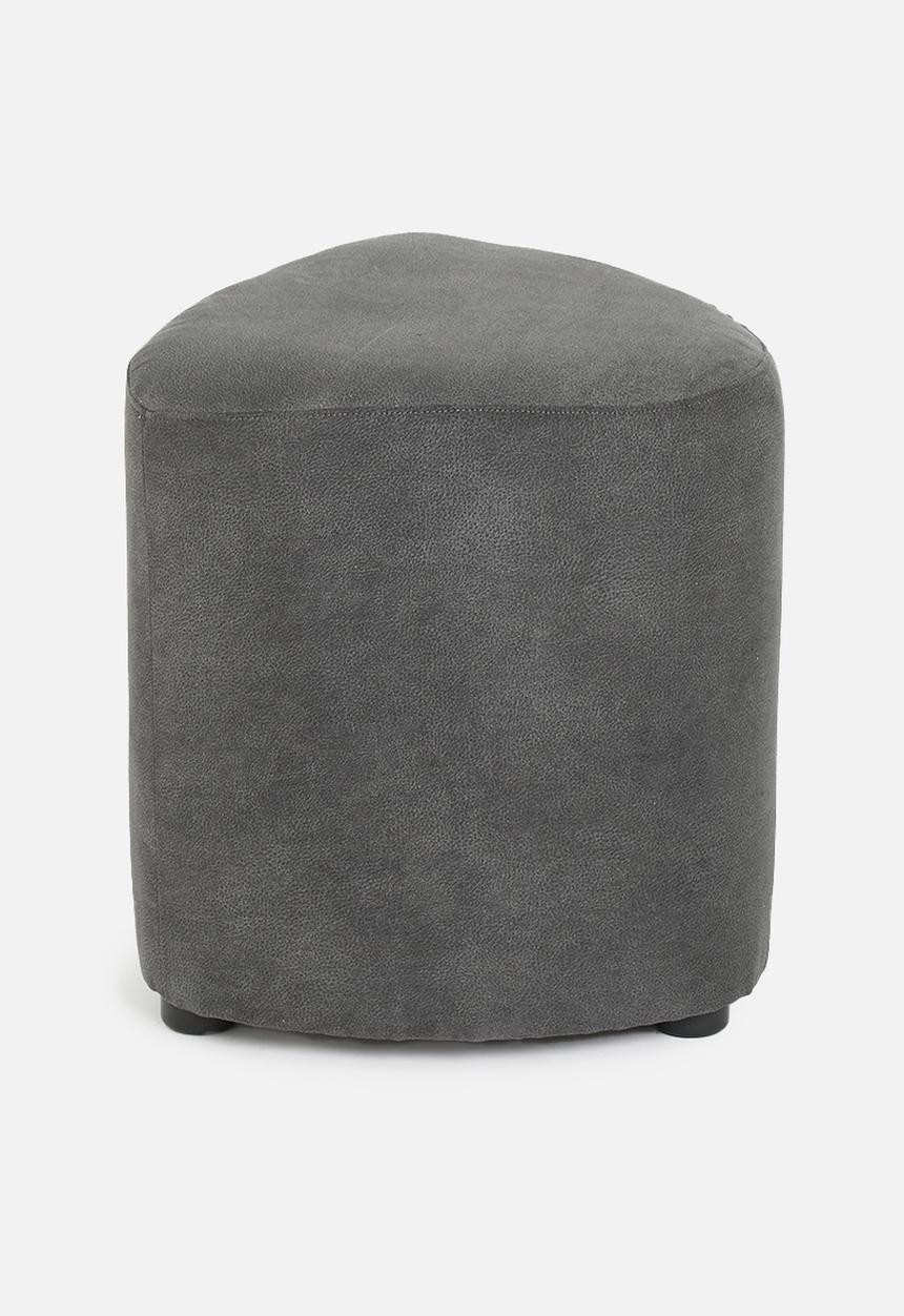 Sixth Floor - Alder small ottoman - charcoal