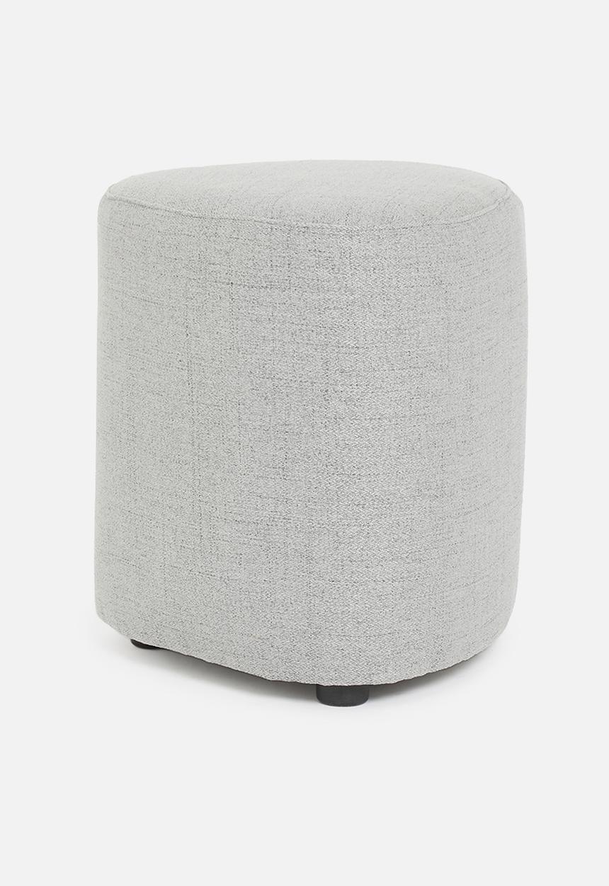 Sixth Floor - Alder small ottoman - light grey