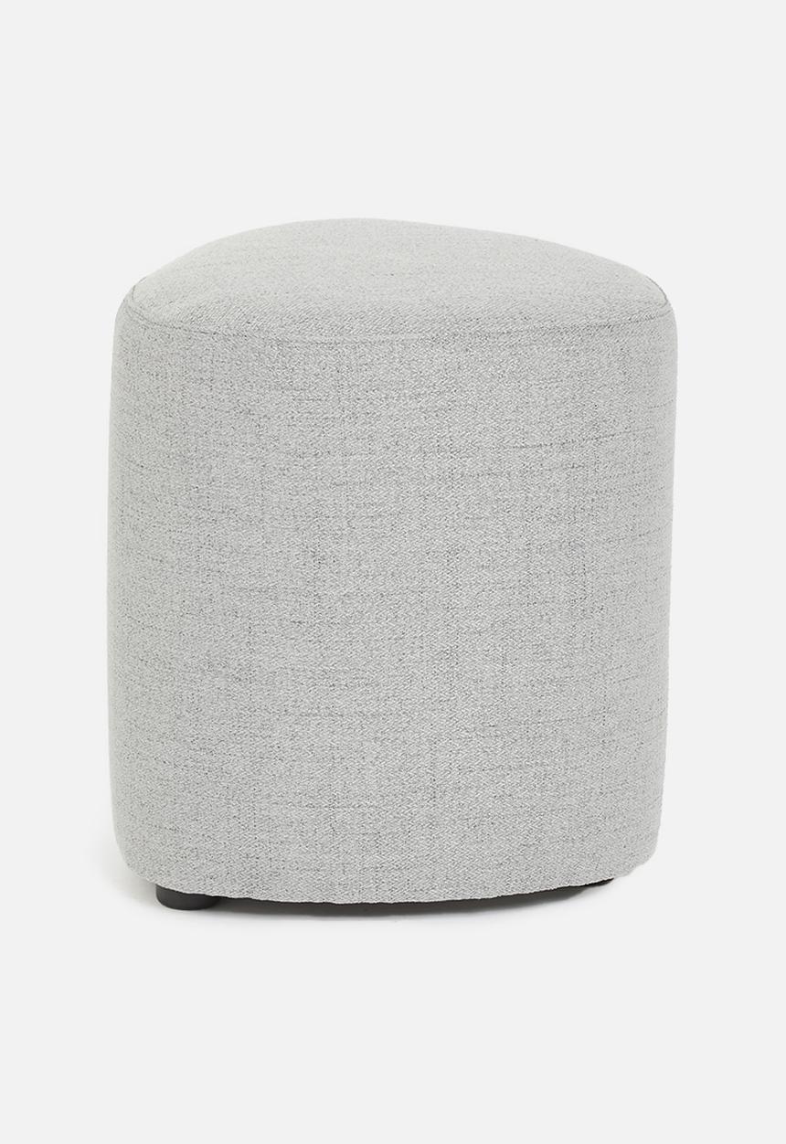 Sixth Floor - Alder small ottoman - light grey