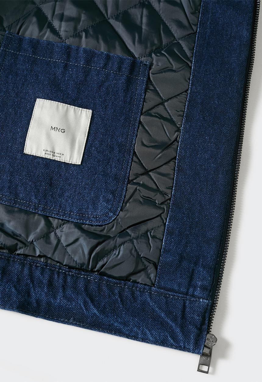 MANGO - Jacket alpi - open blue