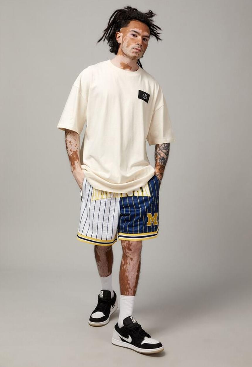 Factorie - OVERSIZED GRAPHIC T SHIRT - IVORY/UNIFIED TECH