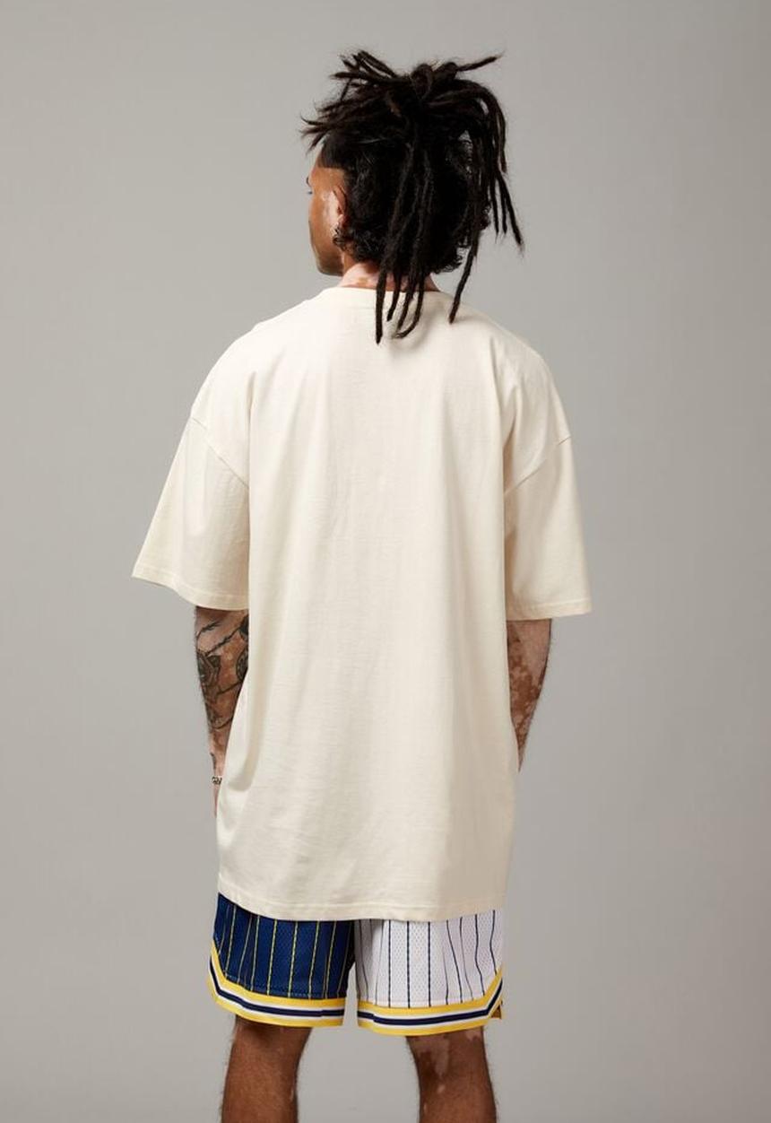 Factorie - OVERSIZED GRAPHIC T SHIRT - IVORY/UNIFIED TECH