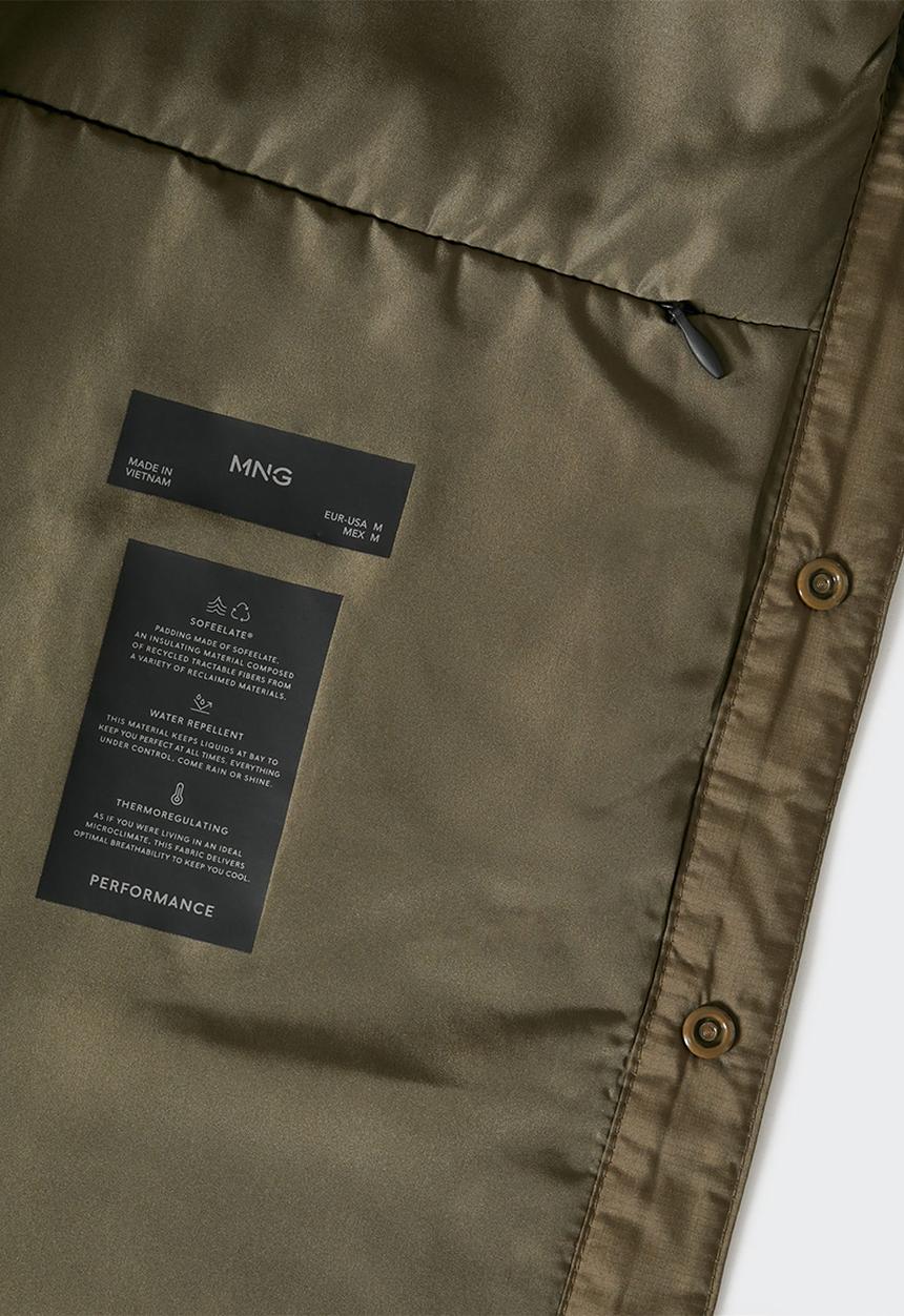 MANGO - Jacket trench - brown