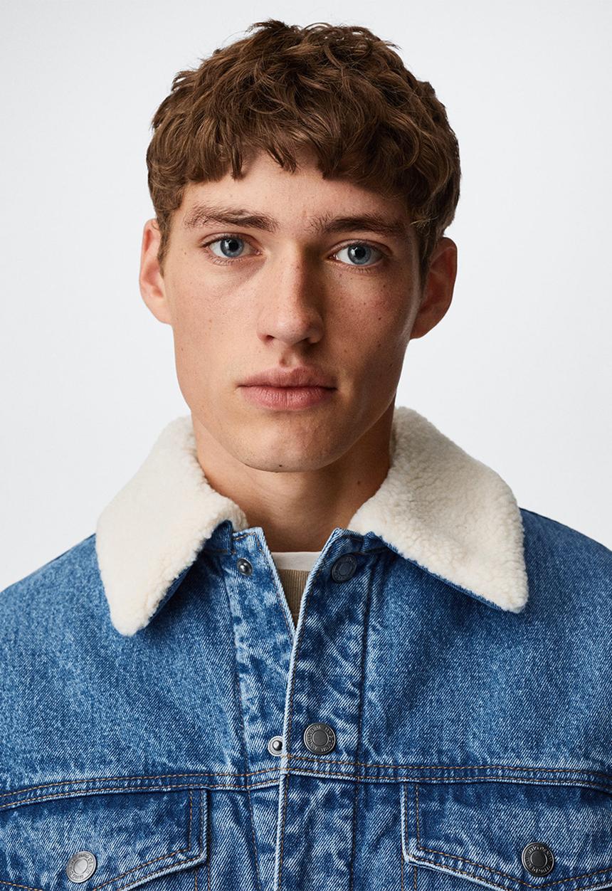 MANGO - Jacket wasp - medium blue
