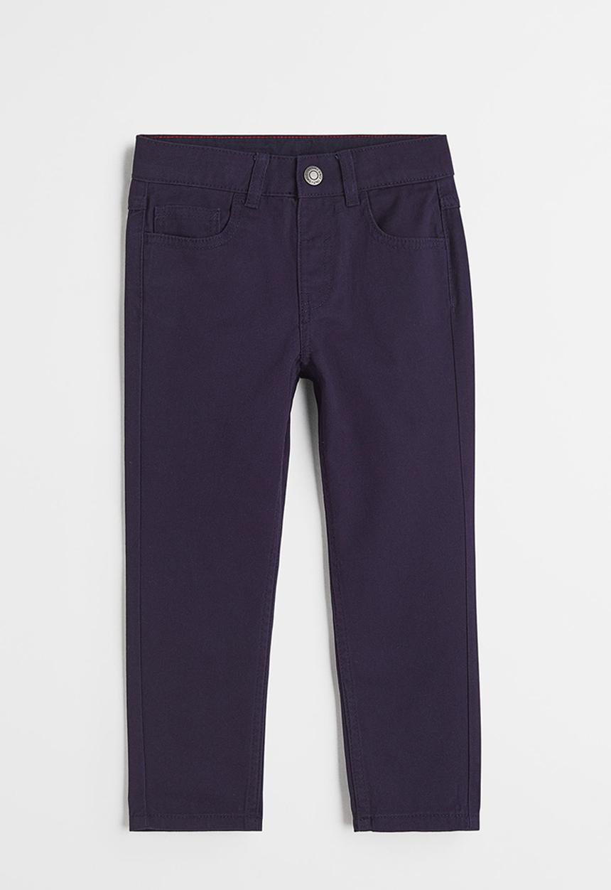 H&M - Relaxed fit twill trousers - navy blue