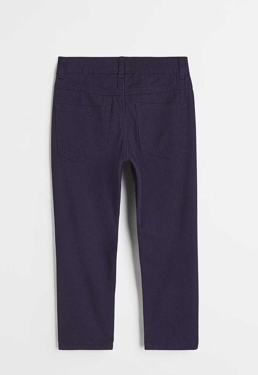H&M - Relaxed fit twill trousers - navy blue