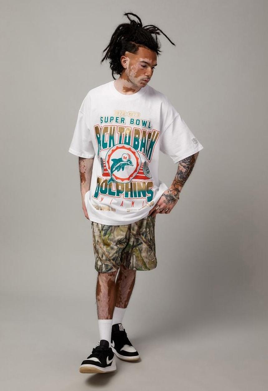 Factorie - OVERSIZED NFL SUPERBOWL T SHIRT - LCN WHITE/DOLPHINS SUPER BOWL