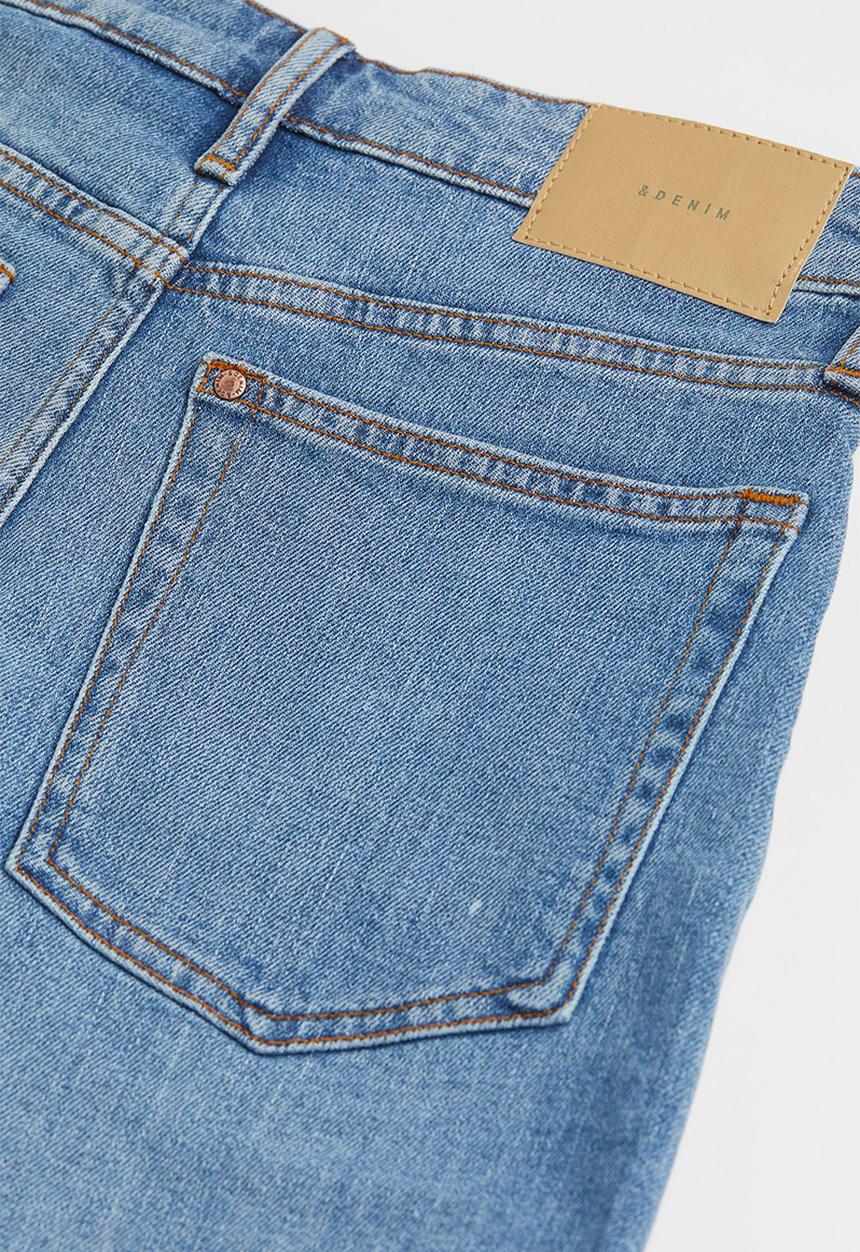H&M - Mom ultra high denim shorts - denim blue
