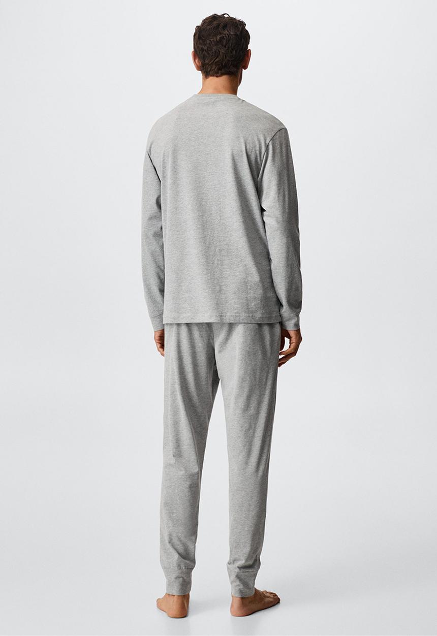 MANGO - Pyjama pack night-set - medium heather grey