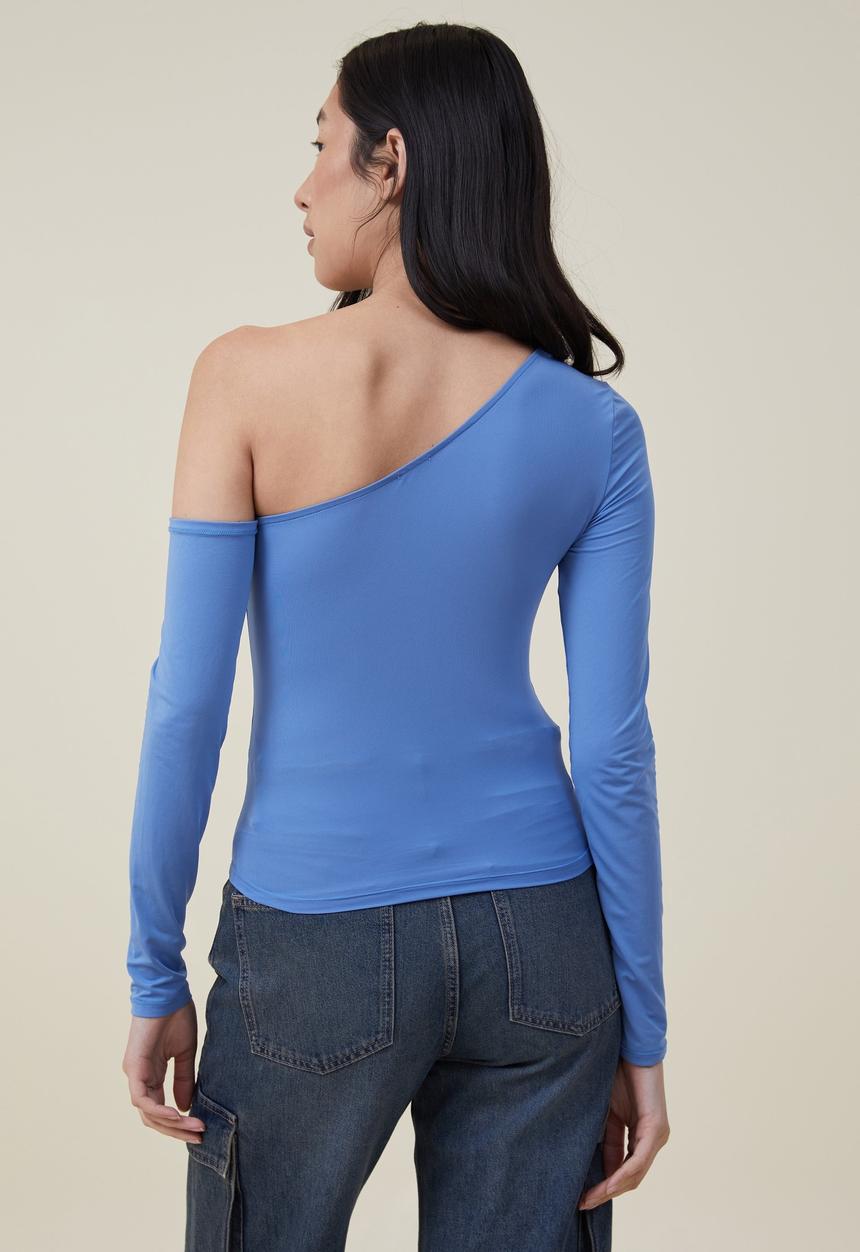 Cotton On - Cody cut out long sleeve top - corn flower blue