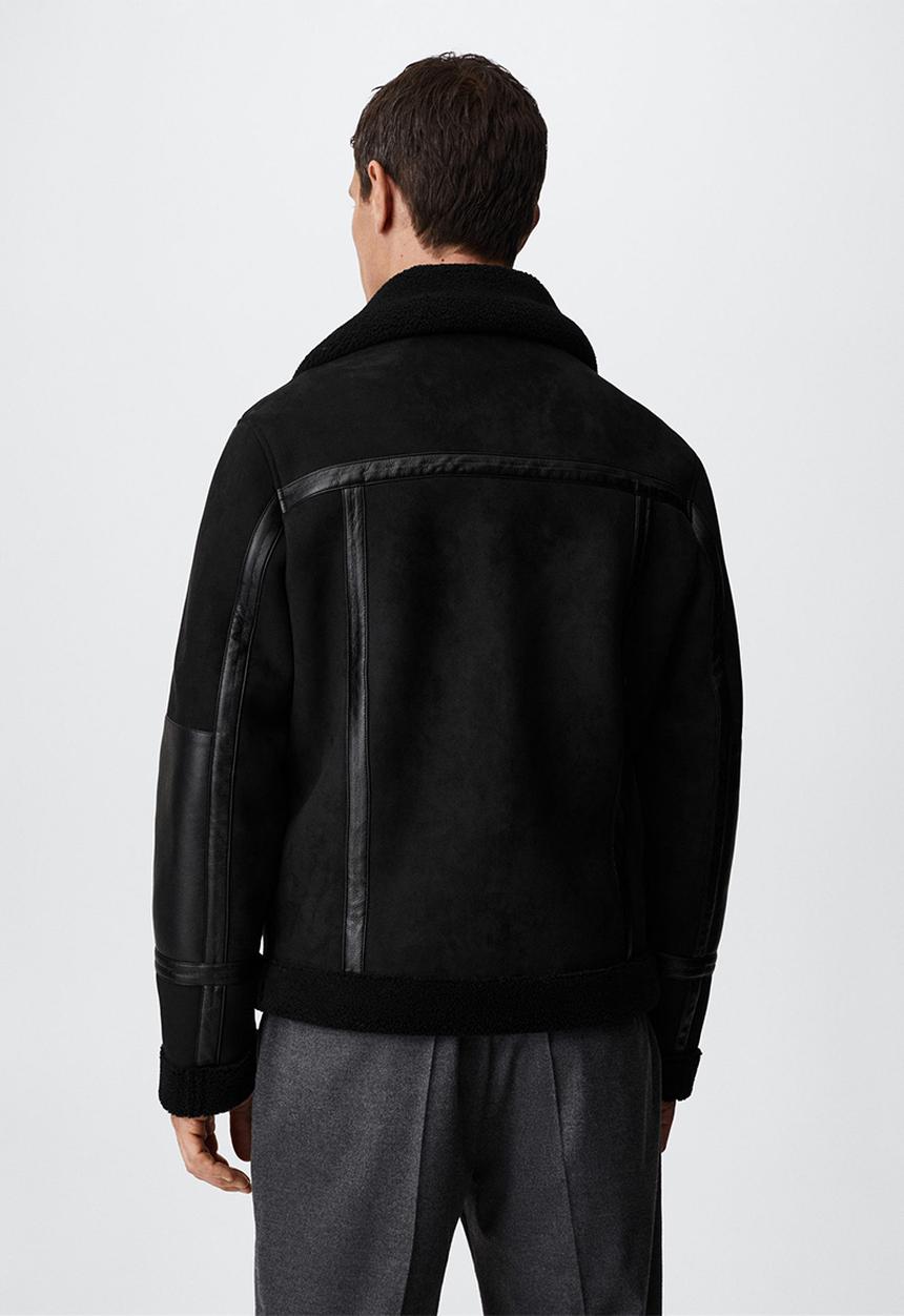 MANGO - Biker jacket - black