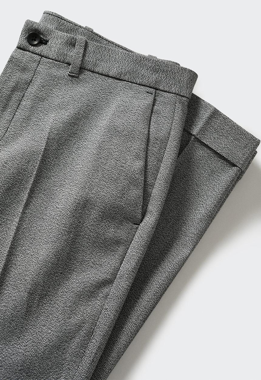 MANGO - Trousers citron - grey