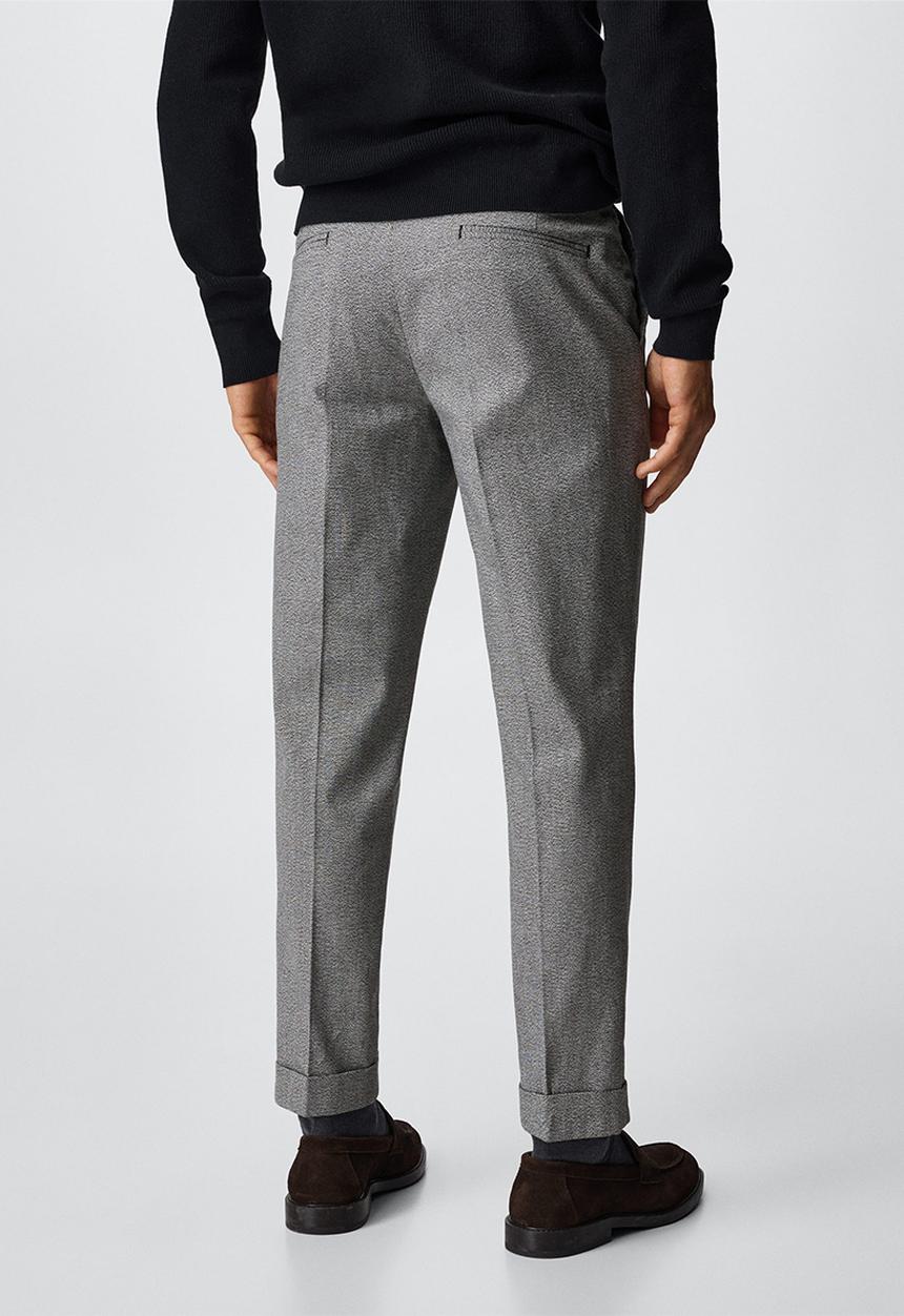 MANGO - Trousers citron - grey