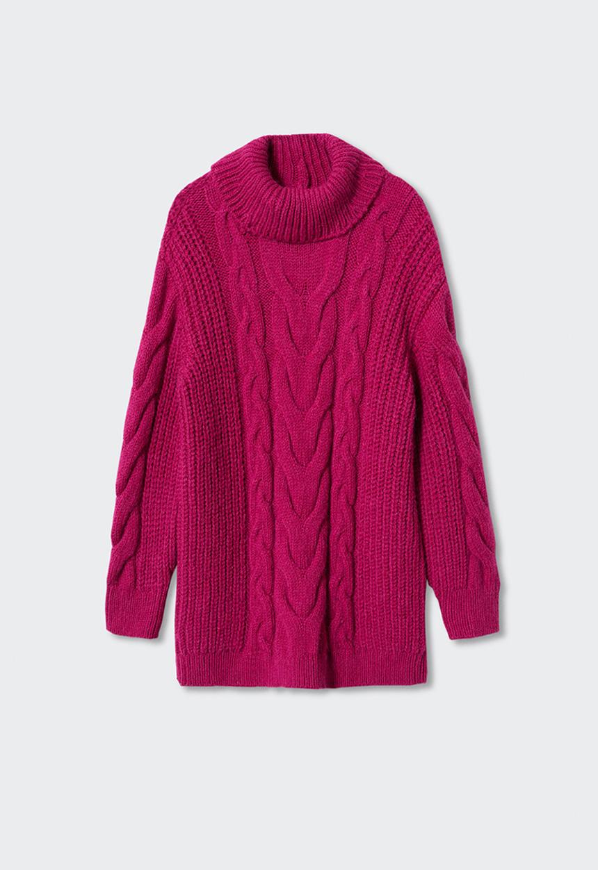 MANGO - Dress jenny - bright pink
