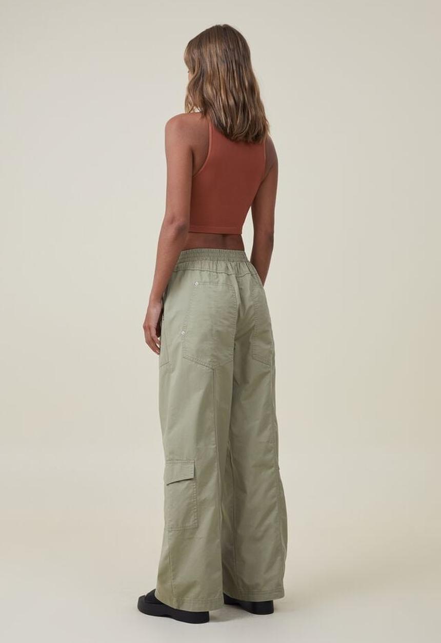 Cotton On - Quinn cargo pant - moss green