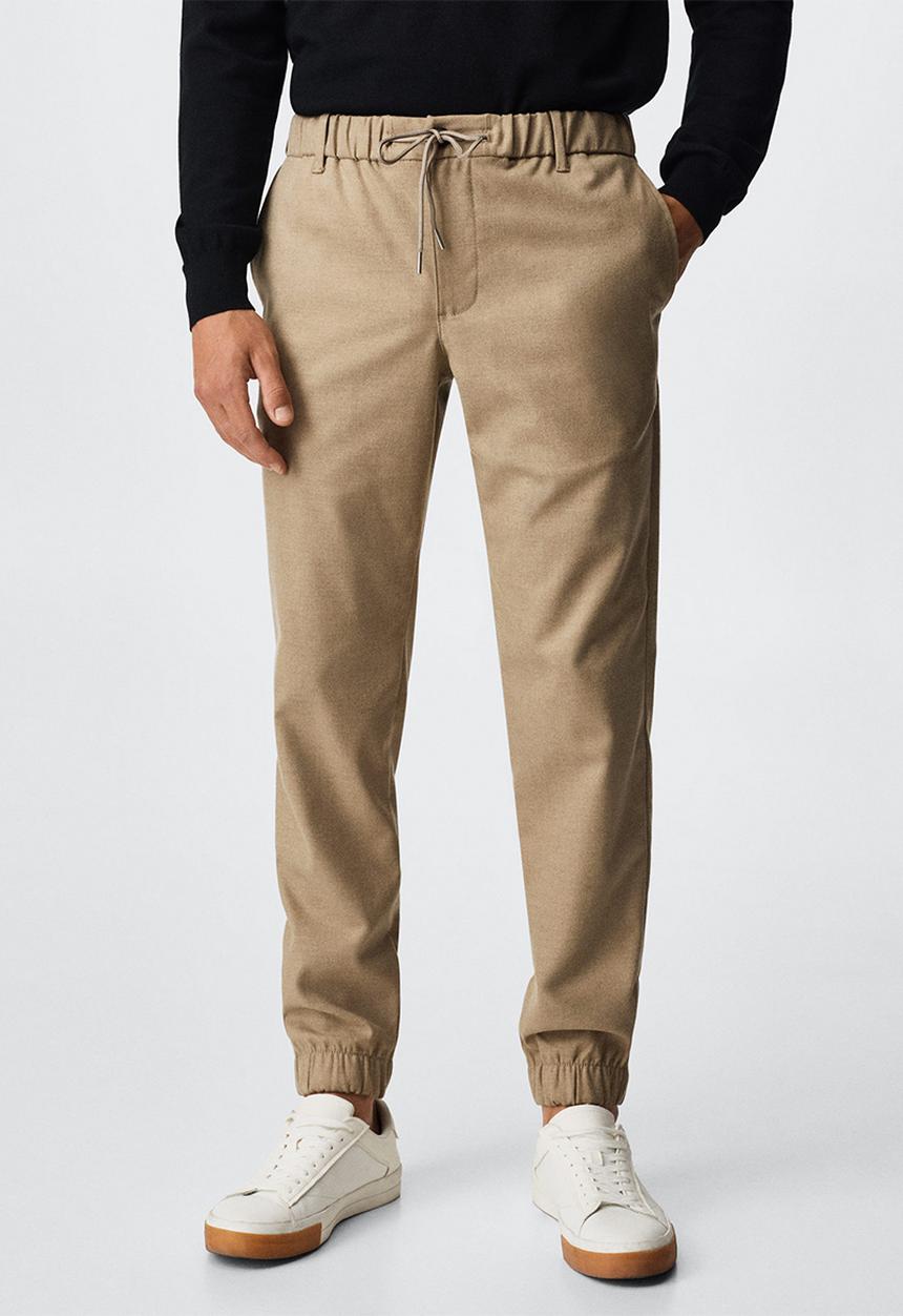 MANGO - Trousers murlo - tan