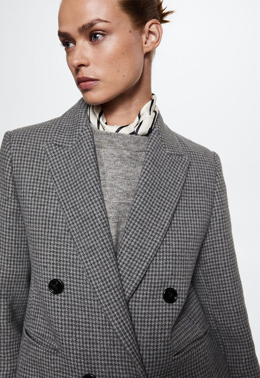 MANGO - Coat sapiens - light pastel grey