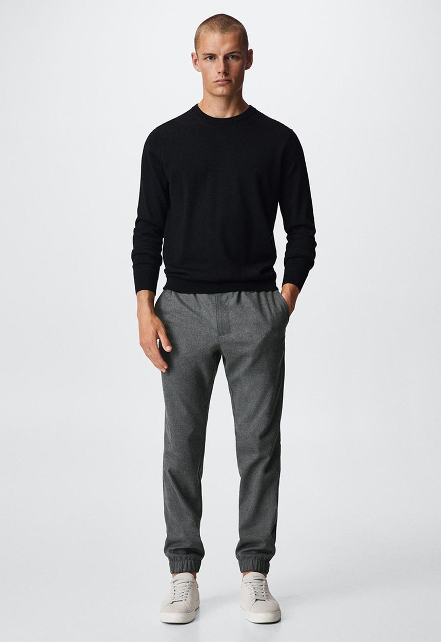 MANGO - Trousers murlo - grey