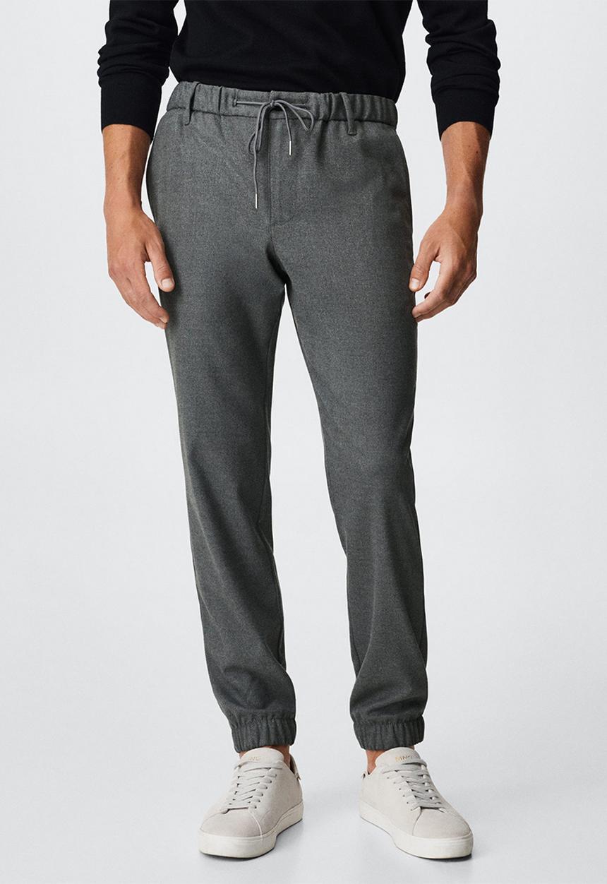 MANGO - Trousers murlo - grey
