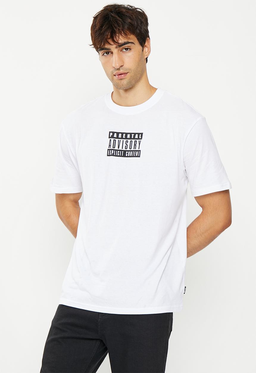 Only & Sons - Onsfred rlx parental advisor ss 3673 tee - white