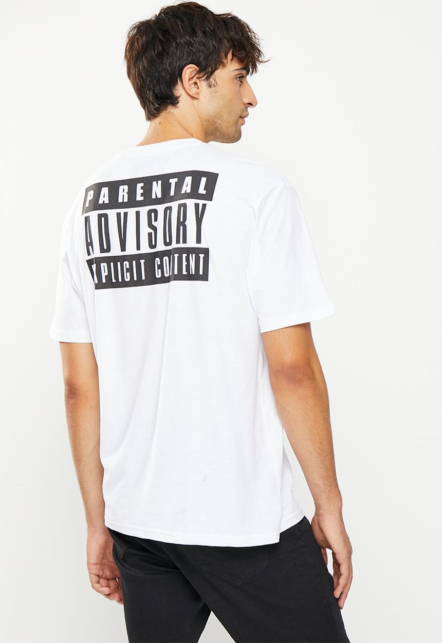Only & Sons - Onsfred rlx parental advisor ss 3673 tee - white