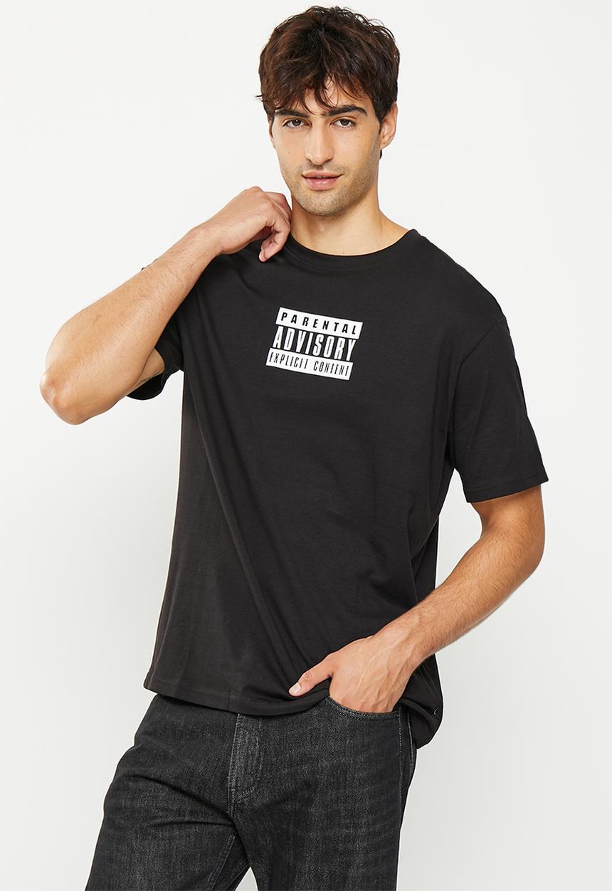 Only & Sons - Onsfred rlx parental advisor ss 3673 tee - black