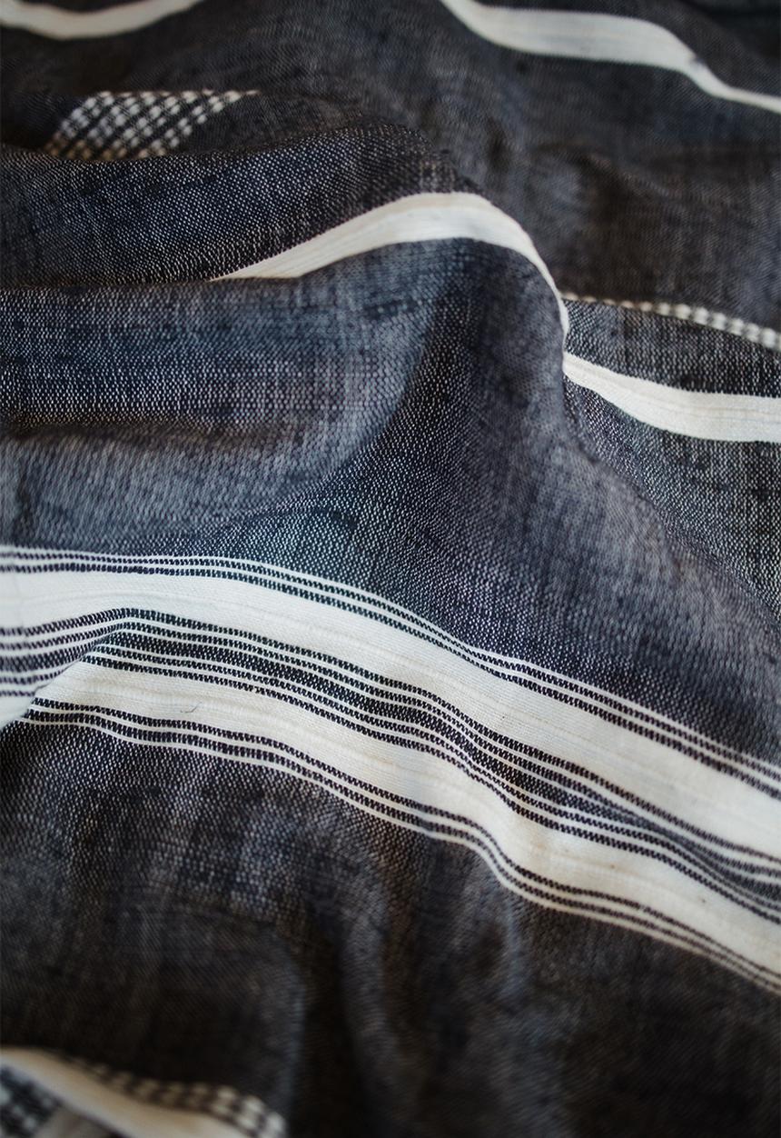 Ecru - Adwa hand towel - navy