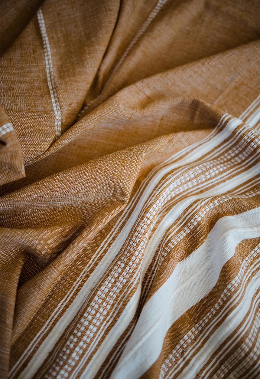 Ecru - Adwa hand towel - ochre