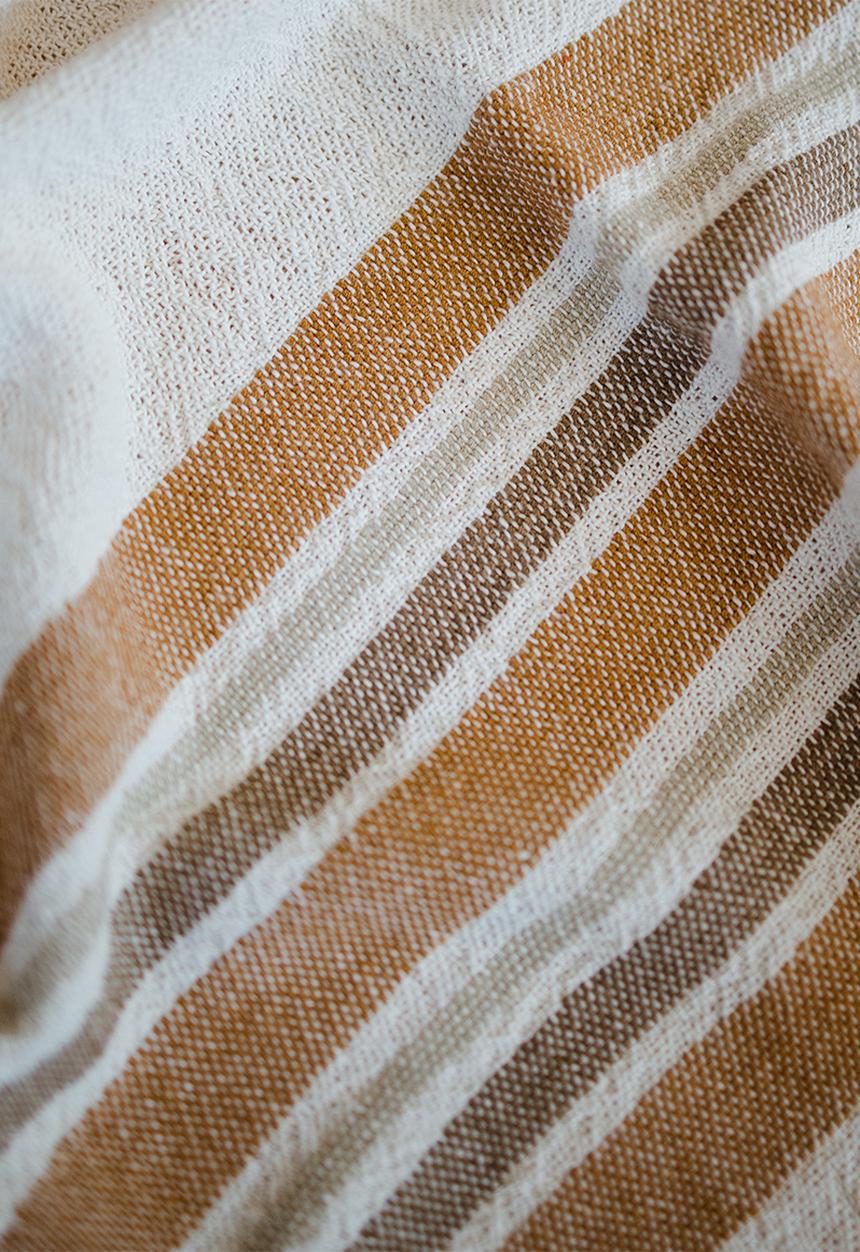 Ecru - Karoo baby blanket - olive