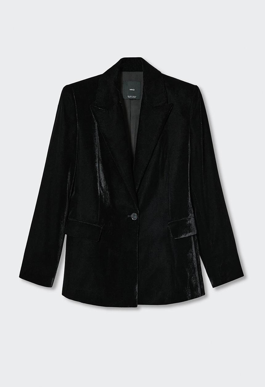 MANGO - Blazer combi - black
