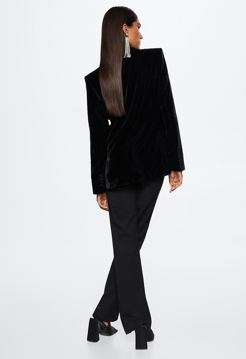 MANGO - Blazer combi - black