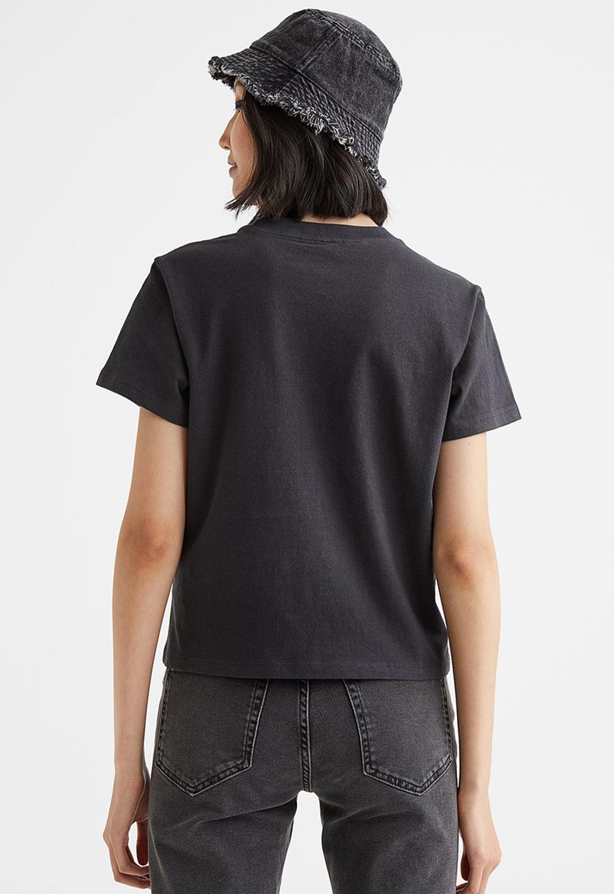 H&M - Printed T-shirt - black/vancouver