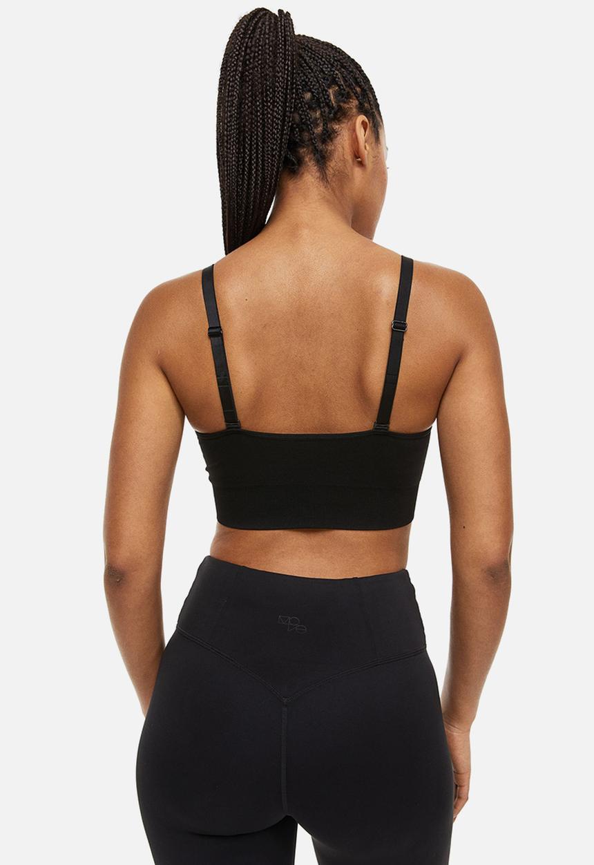 H&M - Medium support sports bra in drymove™ - black