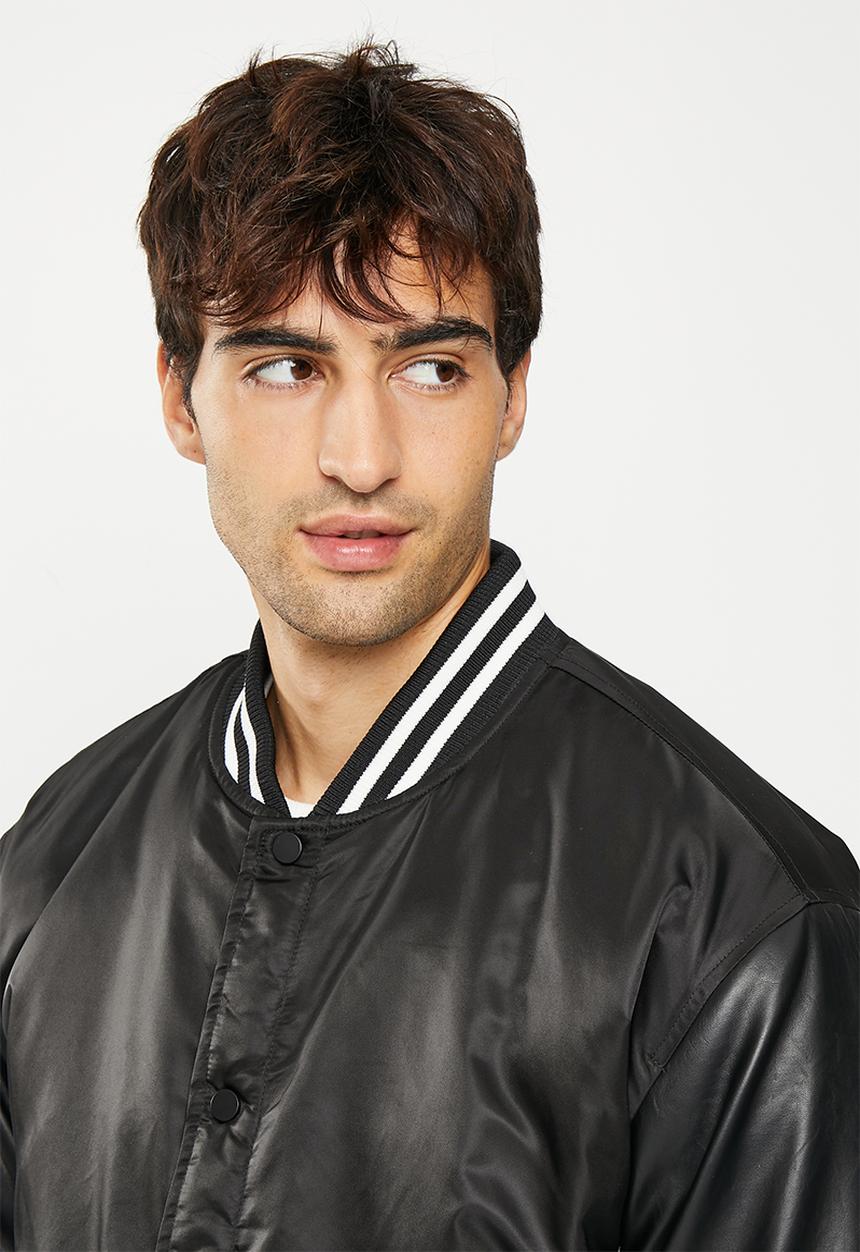 Only & Sons - Onschris varsity jacket cs otw - black