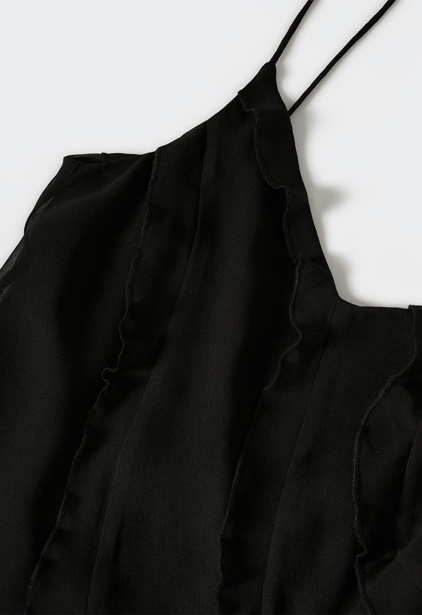 MANGO - Dress sur - black