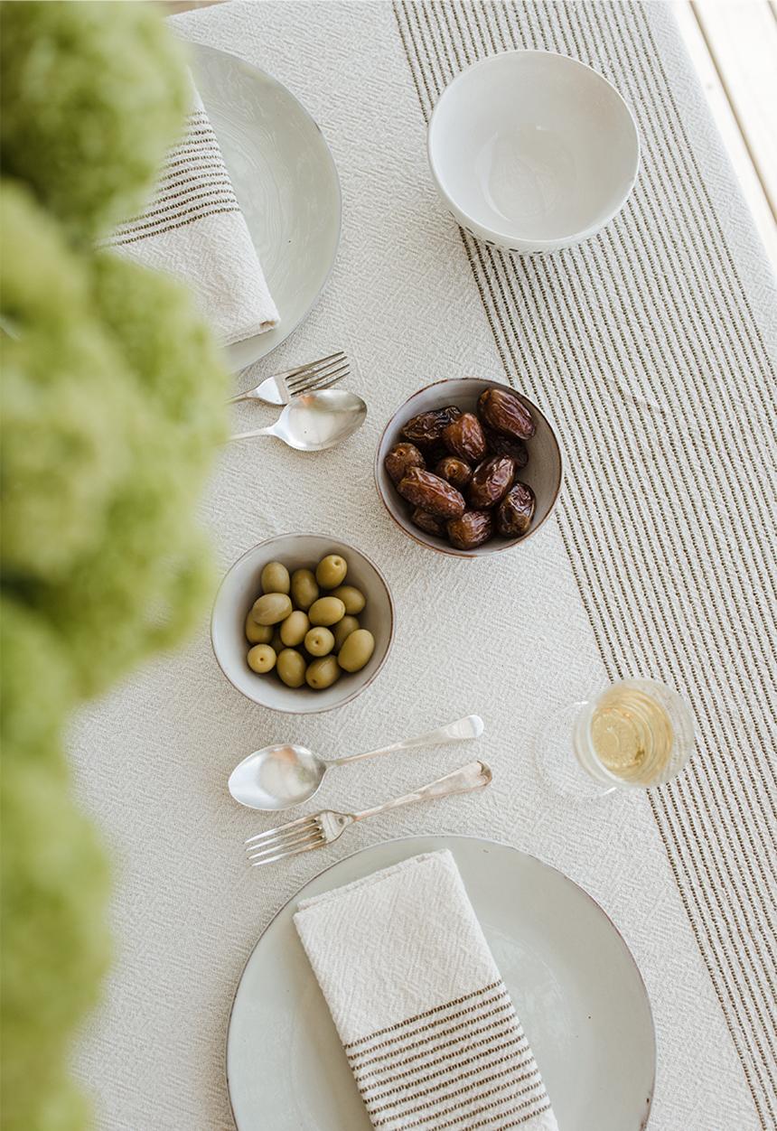 Ecru - Skaap napkin set of 2 - olive