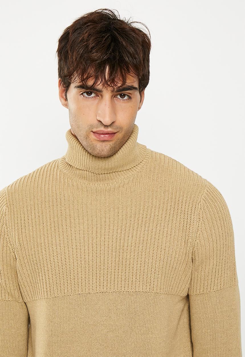 Only & Sons - Onsal life reg 7 roll knit bf - khaki