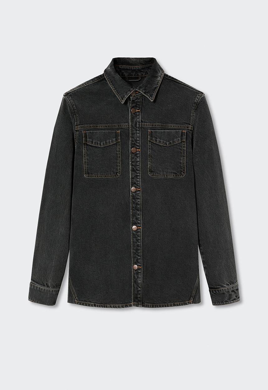 MANGO - Shacket shirt jules - open grey