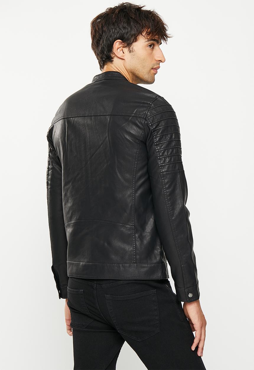 Only & Sons - Onsorlando pu jacket otw - black