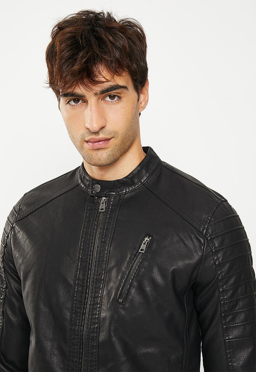 Only & Sons - Onsorlando pu jacket otw - black