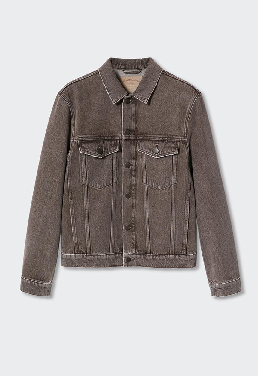 MANGO - Jean jacket - brown