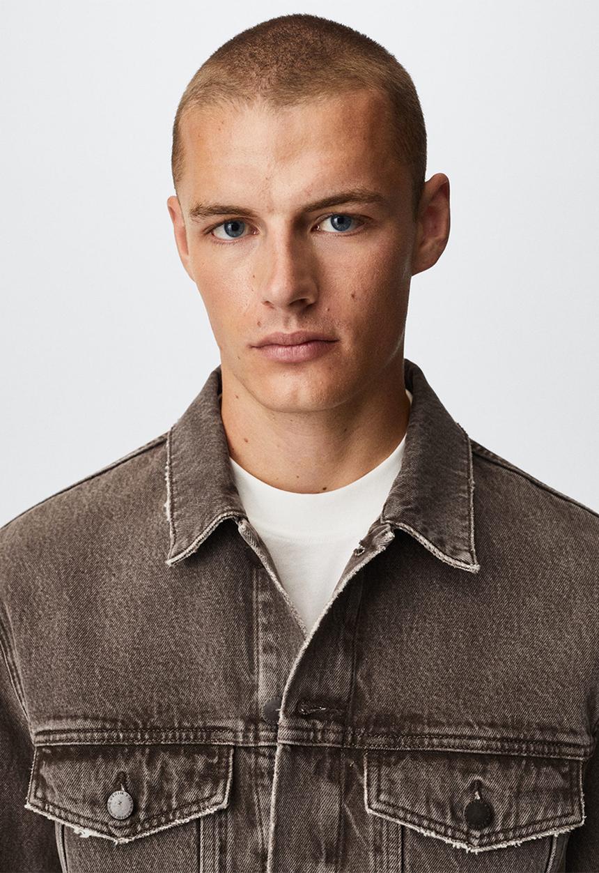 MANGO - Jean jacket - brown