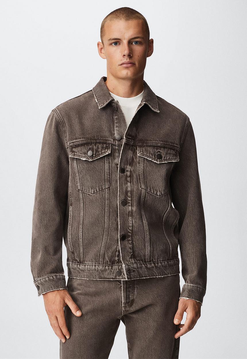 MANGO - Jean jacket - brown