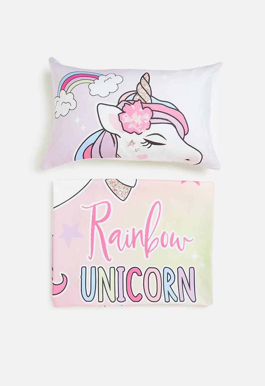Character Group - Interactive unicorn duvet cover set - pink