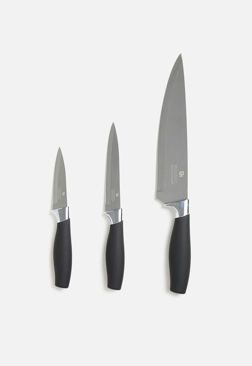 Excellent Houseware - Knife set - black